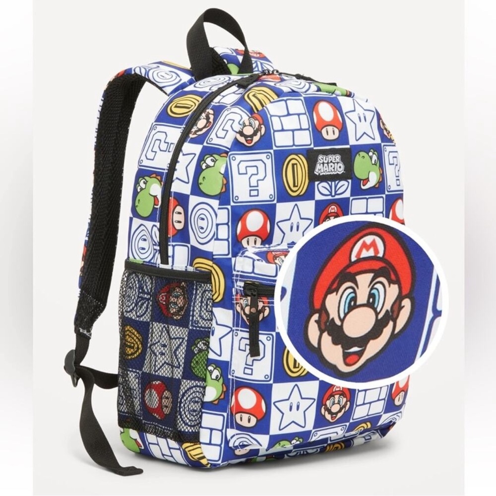 New Nintendo Super Mario Bros Kids Canvas
Backpack from Old Navy Boys or Girls